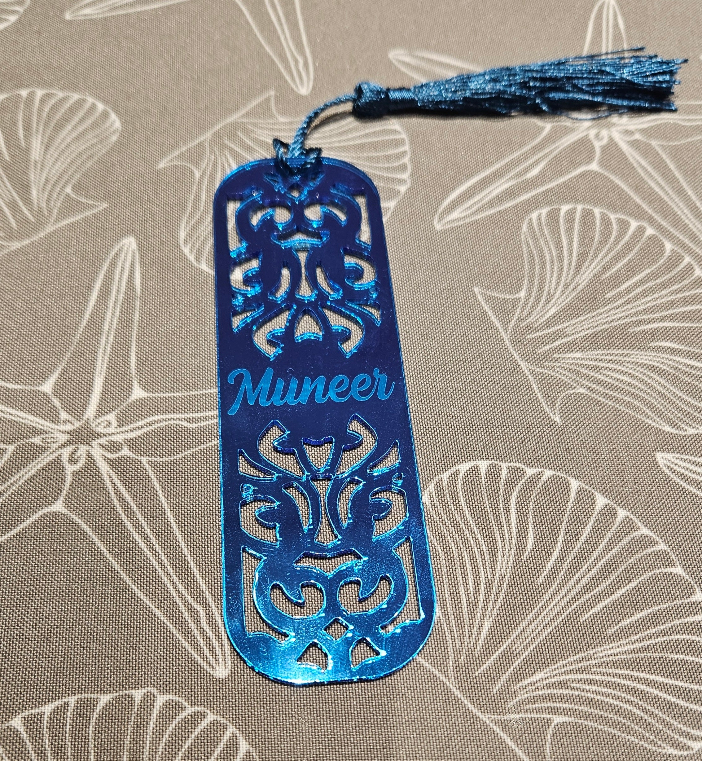 Bookmarks Acrylic Arabic Design Engraved