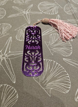 Bookmarks Acrylic Arabic Design Engraved