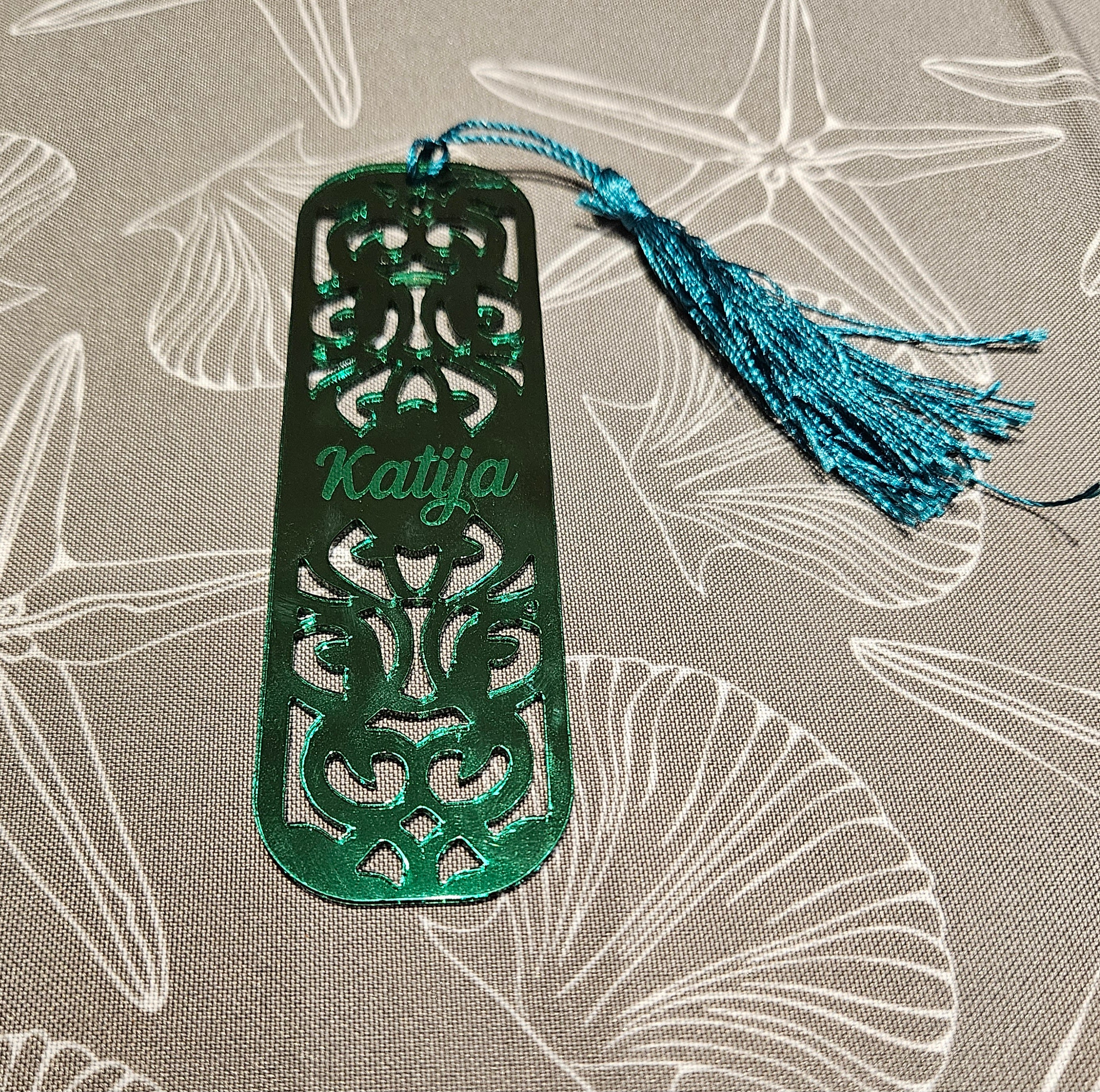 Bookmarks Acrylic Arabic Design Engraved