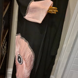 Luxury Pink Flower Abaya (56)