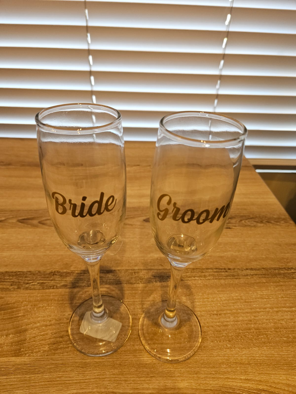 Wedding Glasses Bride and Groom