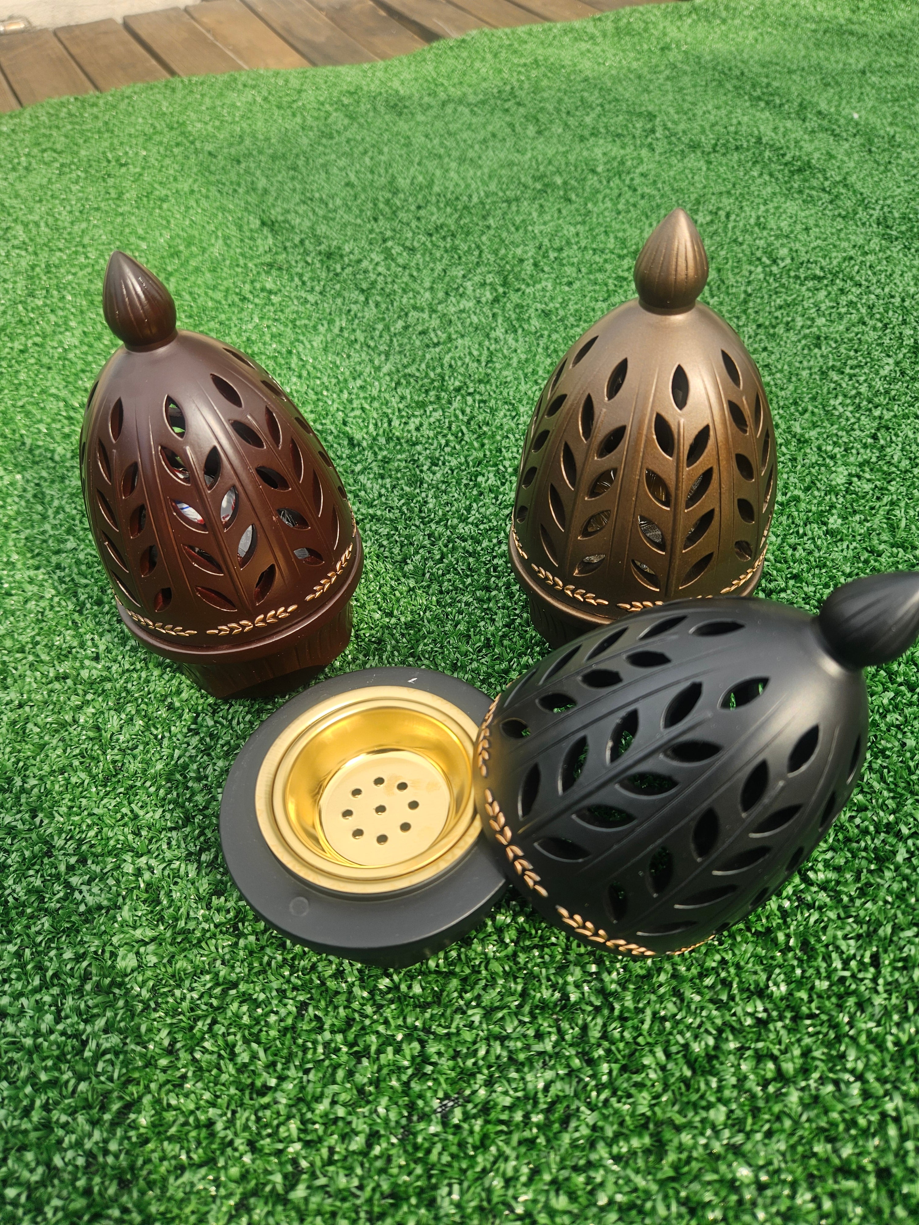 Oud Burner with Magnetic Lid - Oval