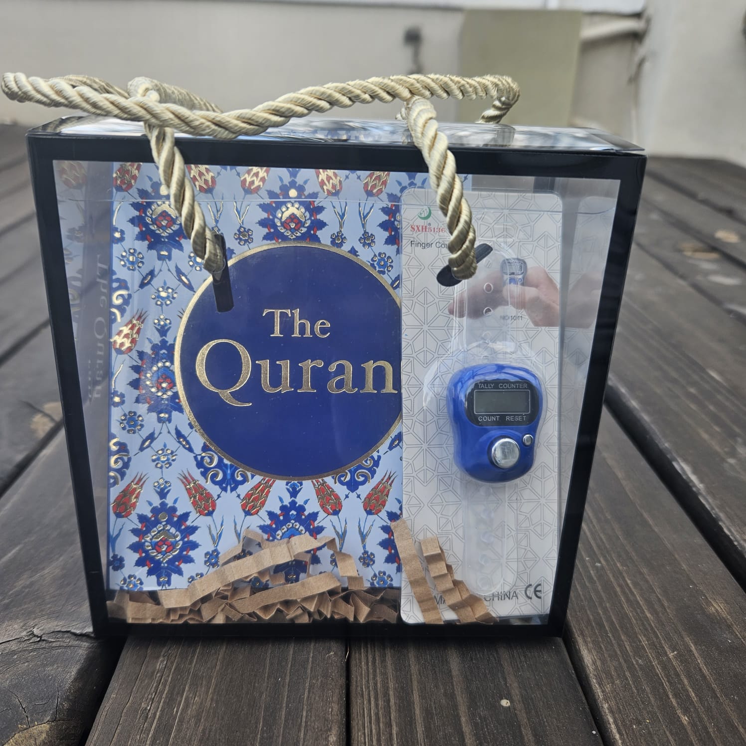 Islamitiese geskenkstel 7 - Vertaling Koran plus digitale Tasbeeh-toonbank