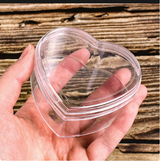 Mini Heart Shaped Plastic Container