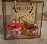 Islamic Gift Set 13 -  99 Names Kitaab plus Digital Tasbeeh Counter plus Honey