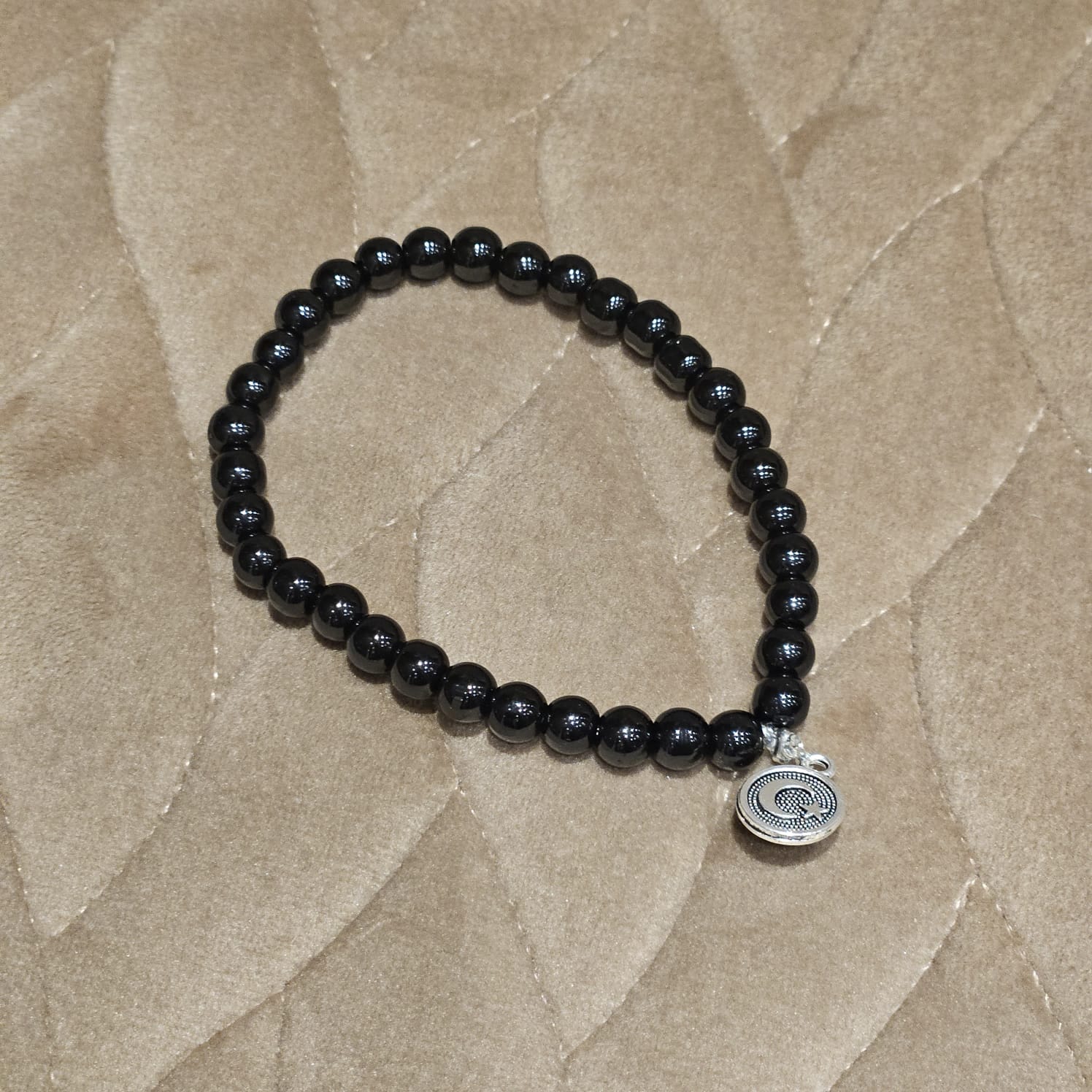 Bracelet Tasbeeh 33 Bead with Pearl Beads - Black