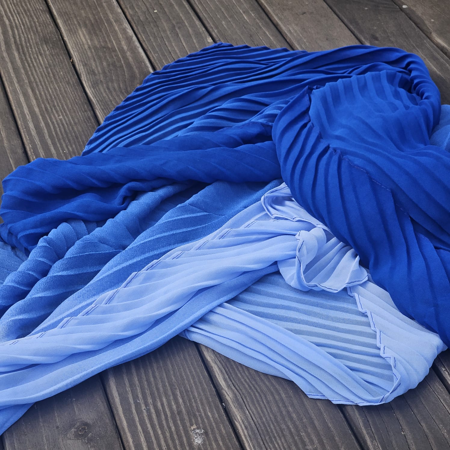 Ombre Pleated Scarves