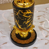 I-Tall Round Marble Oud Burner