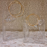 Clear Gift Bags PVC with Gold Metal Handles (2 Sizes)