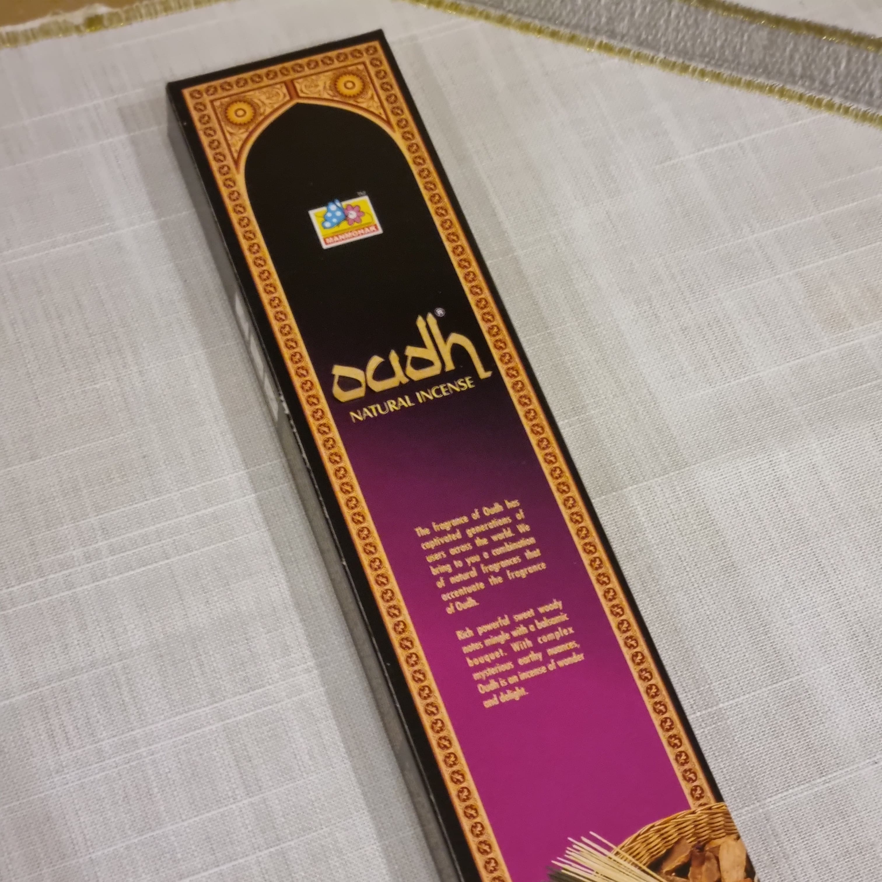 Asli Oudh Purple Incense Sticks (Agarbathi) Premium 20s