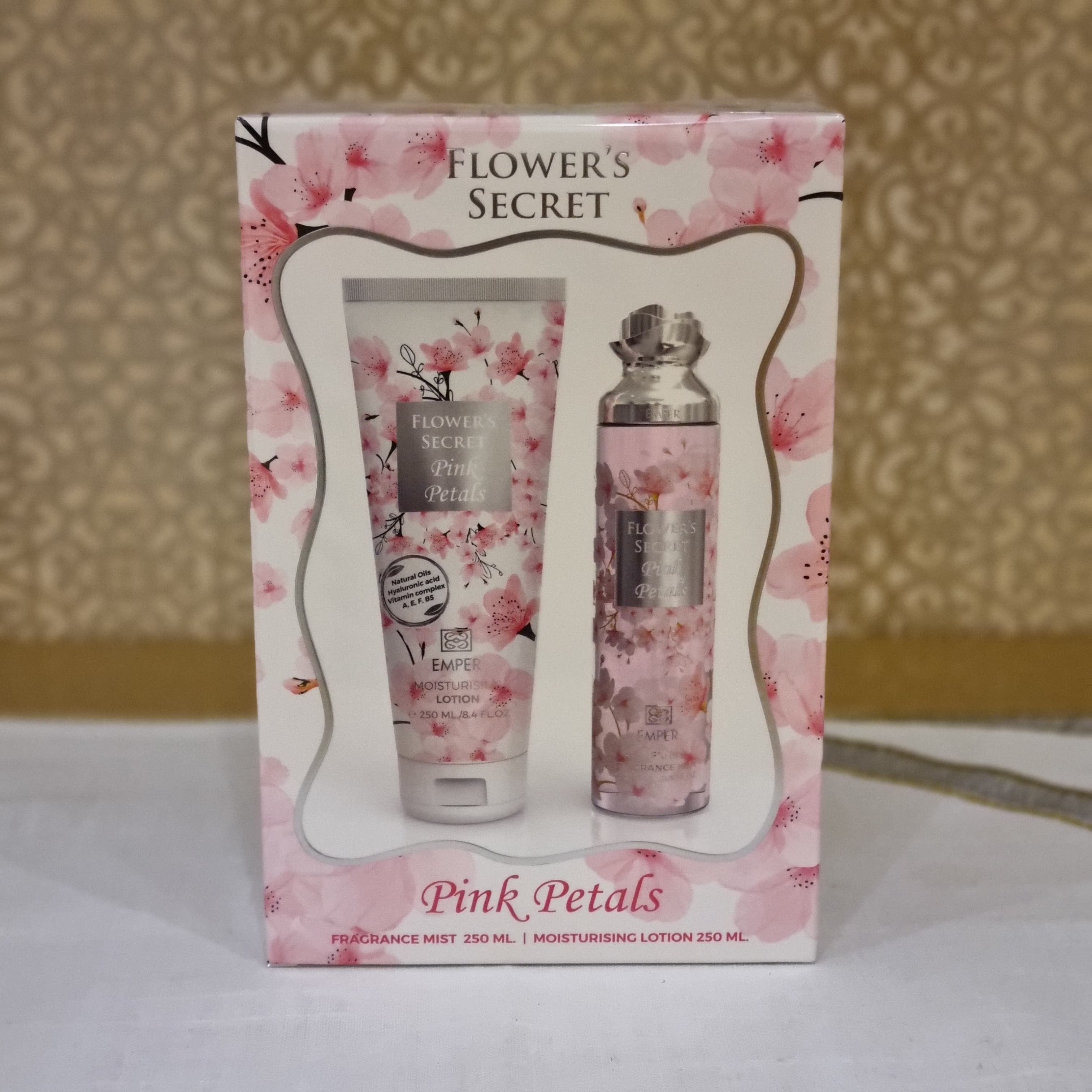 Lotion & Mist Gift Set (Pink & Silver)