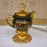 Arabic Calligraphy Teapot-Style Rainbow Print Oud Burner