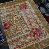 Cream Floral Soft-Touch Zikr Mat (1.6m x 2.3m)