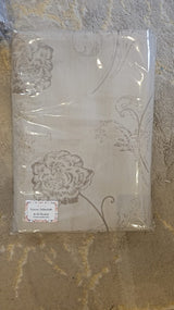 Cream Floral Luxury Tablecloth