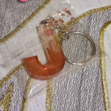 *CLEARANCE* Resin Initial Keyrings