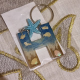 *CLEARANCE* Resin Initial Keyrings