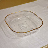 Plastic Bowl with Gold Rim