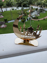 Eid Mubarak Gold Perspex Table Decor