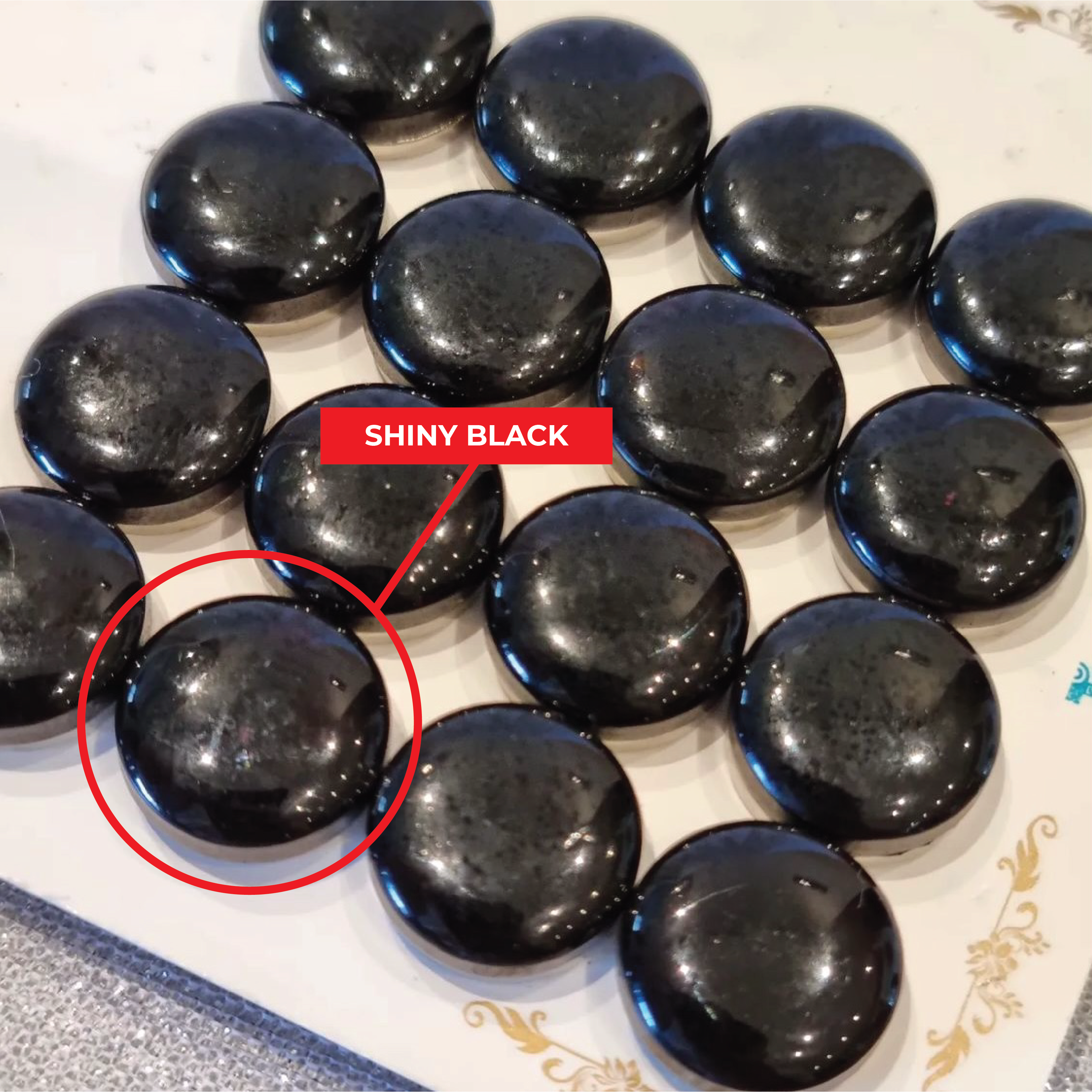 Black Assorted Large Scarf Magnets
