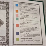 Die Heilige Koran met kleurgekodeerde Tajweed-reëls A5
