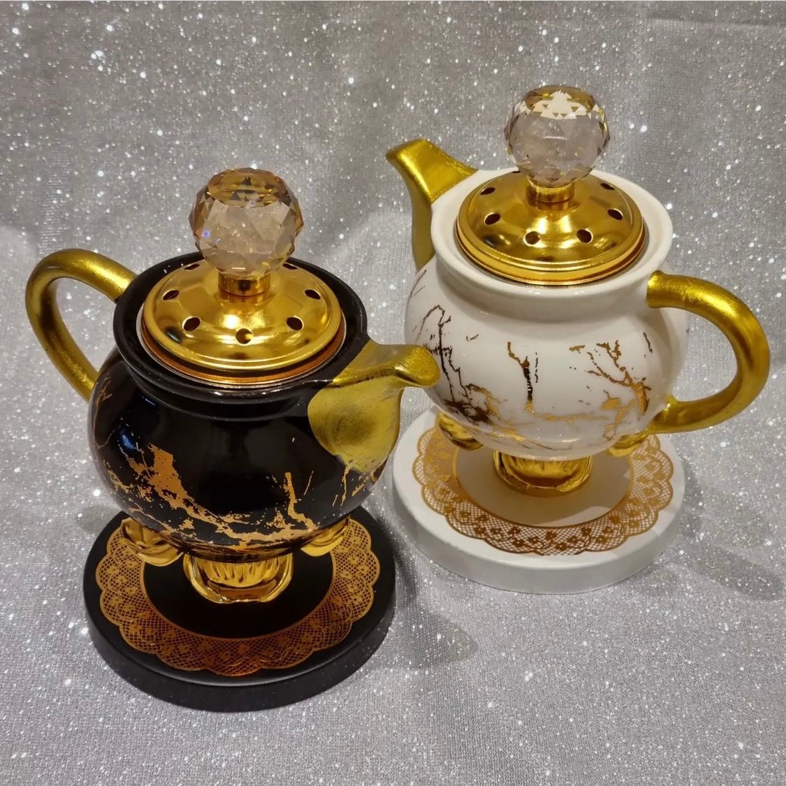 I-Marble Teapot-Style Oud Burner