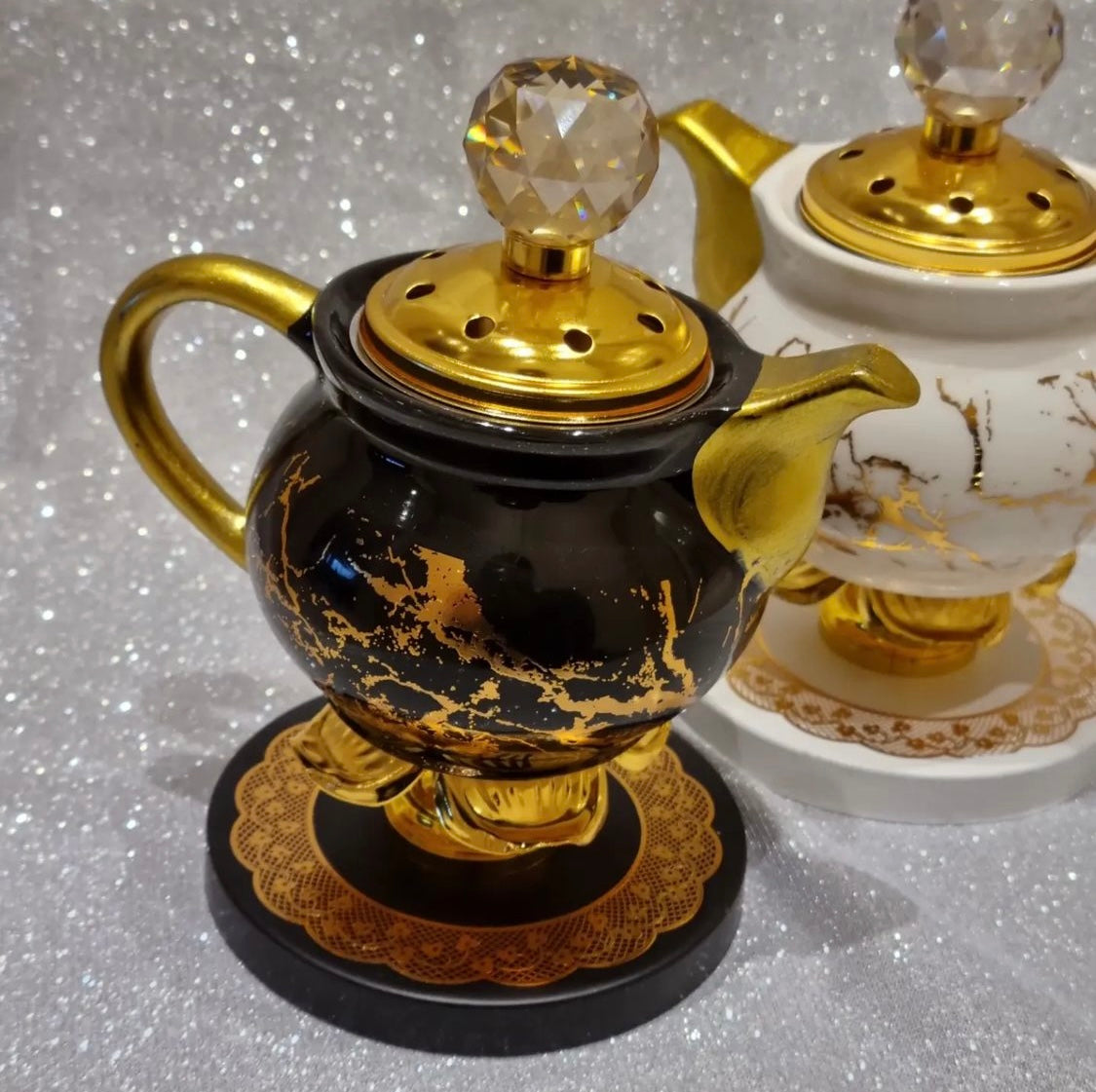 Marble Teapot-Styl Oud Brander