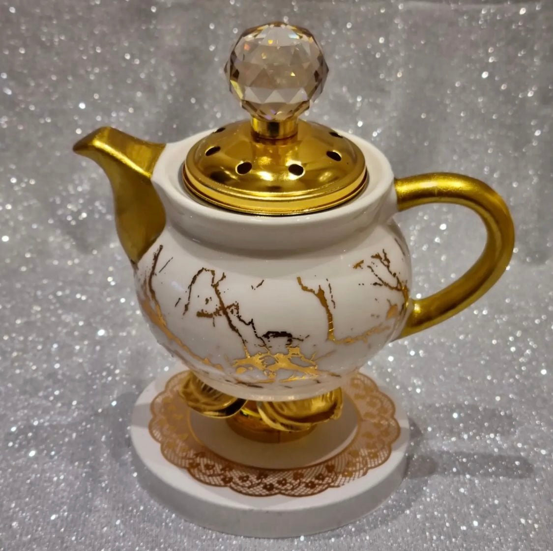 Marble Teapot-Styl Oud Brander