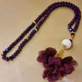 Prayer Beads - 99 Bead Crystal Flower (10 Colours)