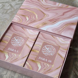 Pink Marble Single Para Quran & 41 Yaseens Set A5