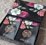 I-Black Floral Single Para Quran &amp; 41 Yaseens Set A5