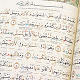 I-Al Quran Al Kareem Maqdis (A4) I-Word-by-Word English Translation &amp; Color Coded Tajweed Rules