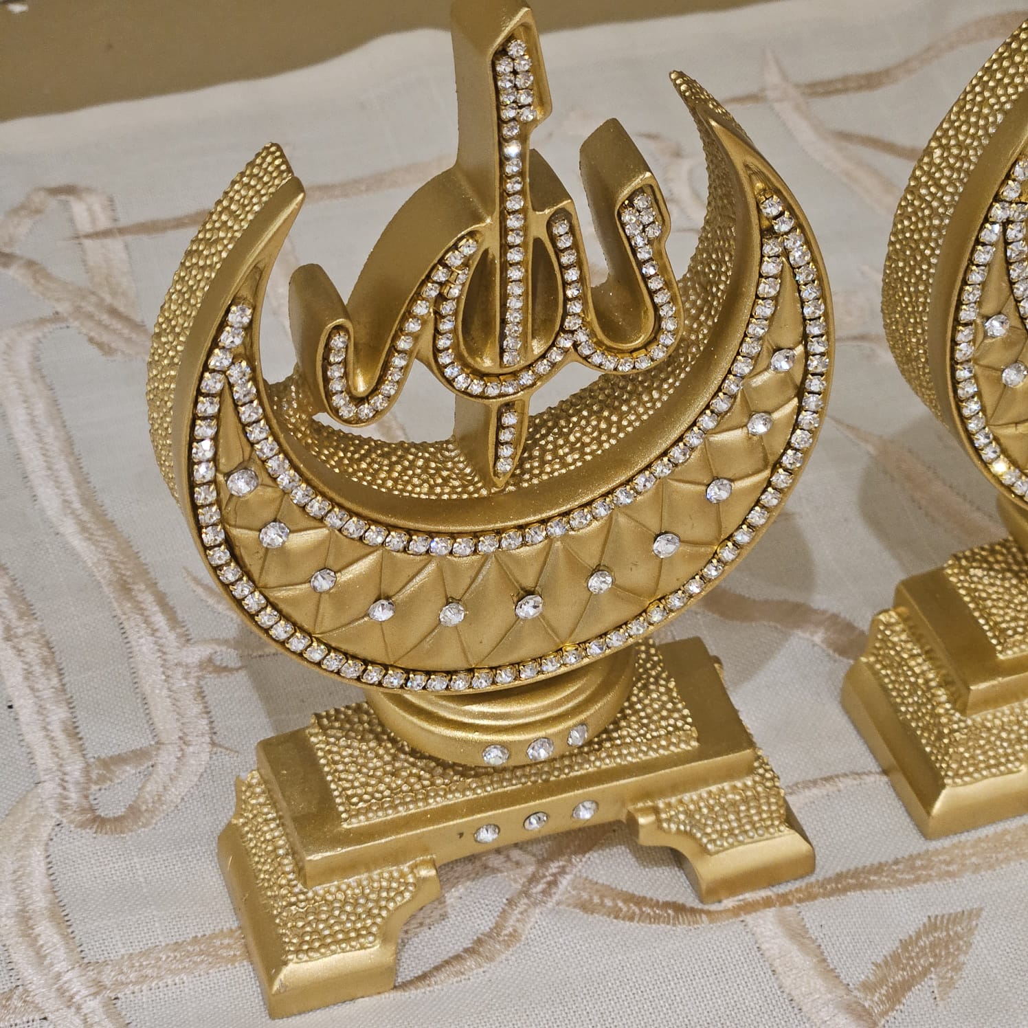 Allah & Muhammed Moon-Style Ornament (Small)
