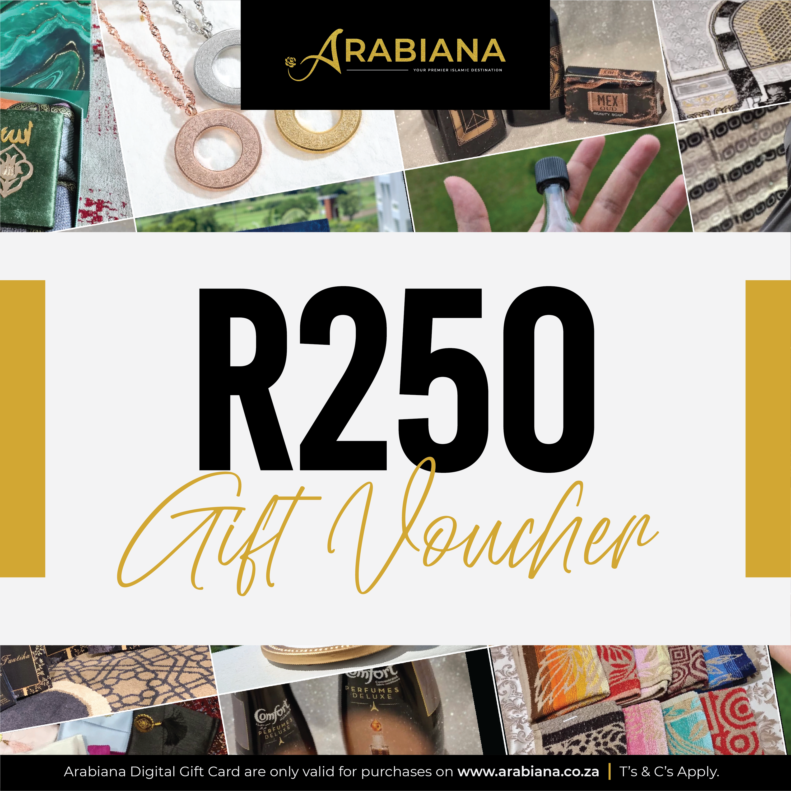 Gift Voucher Arabiana R250 - Virtual